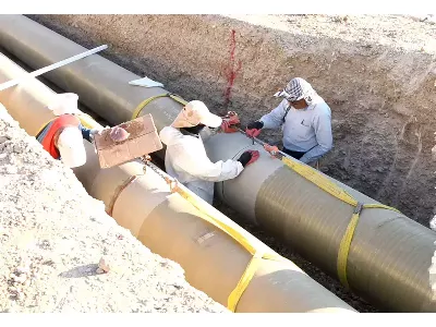 خطوط لوله انتقال آب نمک پتروشیمی اروند
